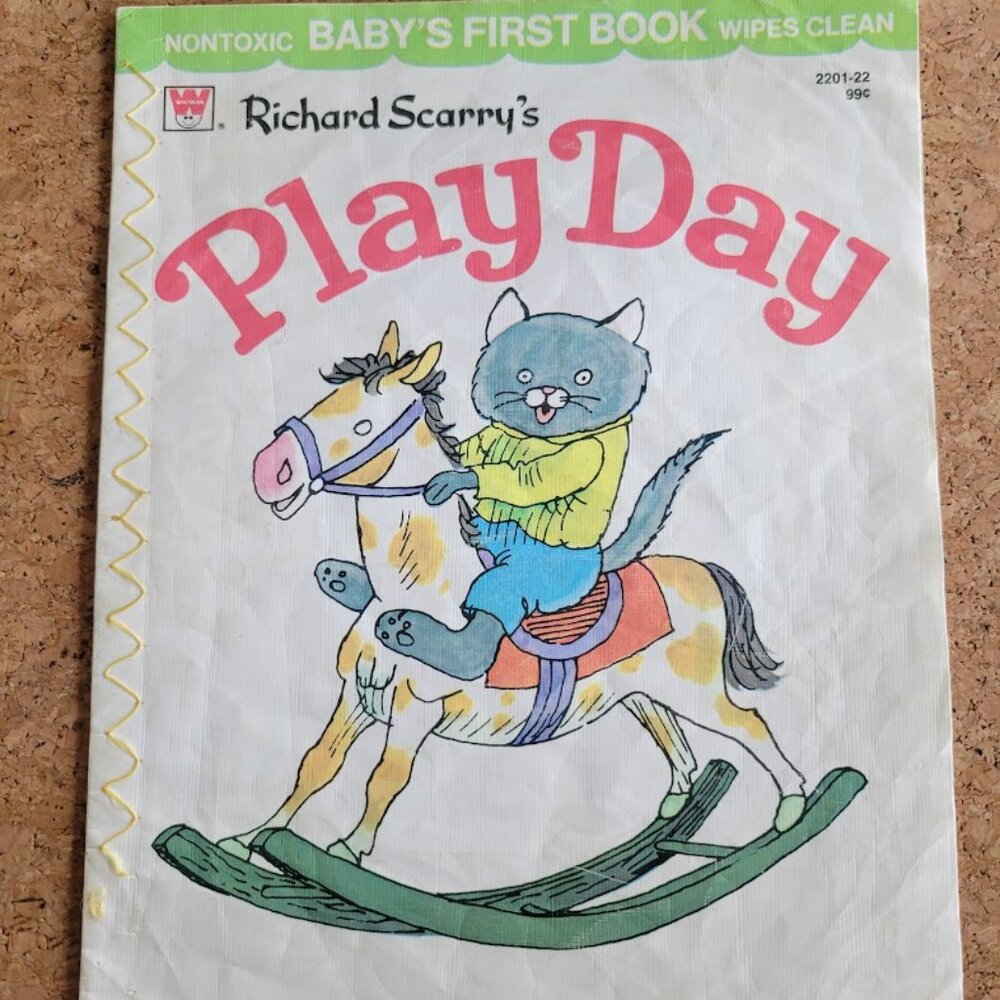Vintage Baby's First Book Richard Scarry's Play Day 1972